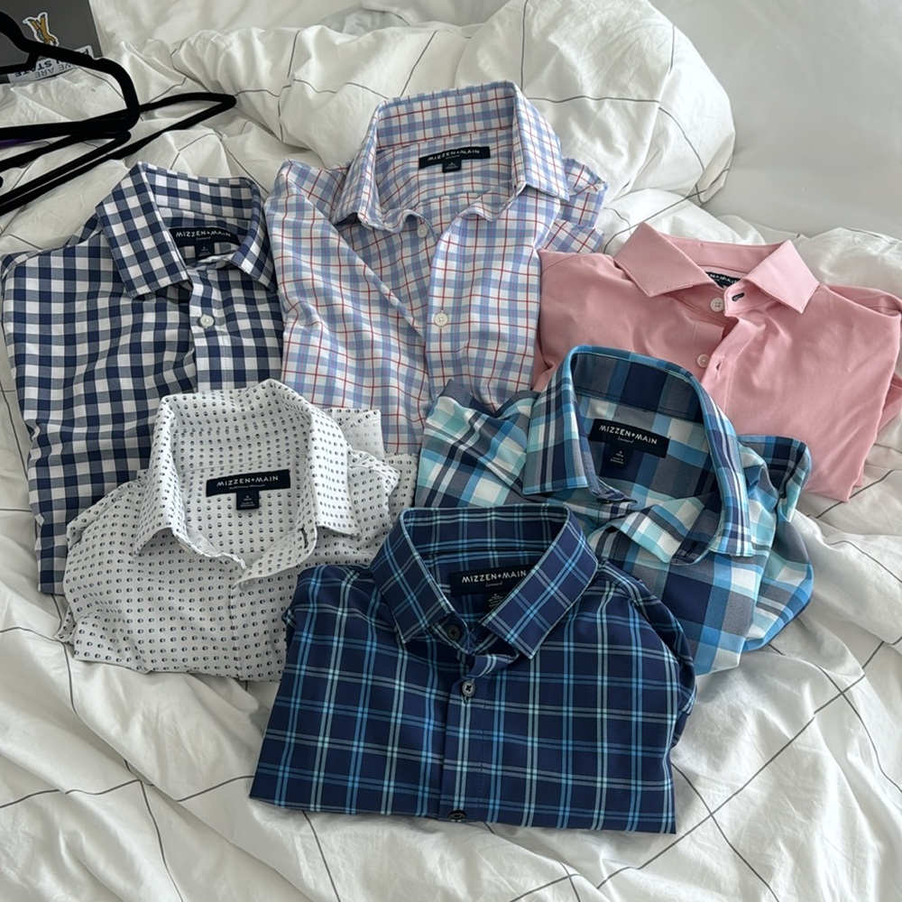 6 Mizzen + Main button down shirts